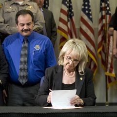 Caption: Arizona Governor Jan Brewer