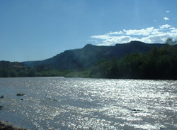 Caption: Rio Grande river access on BLM land, Santa Fe, Credit: Chris Goldstein