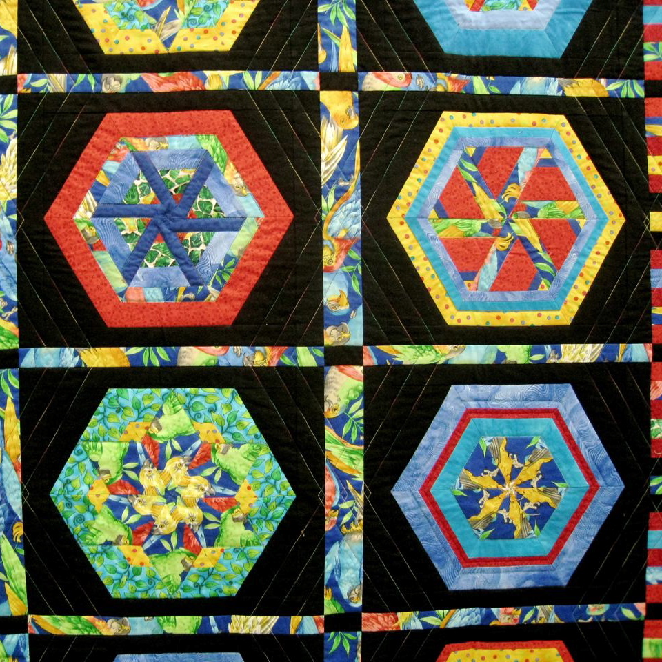 Caption: Quilt from London Quilters exhibition., Credit: Walter Murch