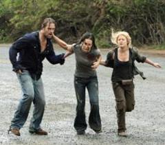Caption: Making a run to leave the island in the final episode of "Lost.", Credit: Mario Perez ABC