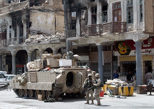 Caption: Baghdad's famous Al-Rasheed Street, Credit: AP 