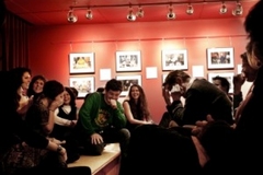 Caption: Rob holds his head in his hands, tears from laughing so hard. , Credit: Adriana Teresa