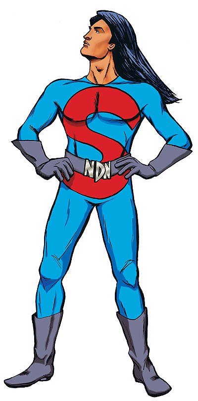 Caption: Super Indian, Credit: Arigon Starr