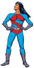 Caption: Super Indian, Credit: Arigon Starr