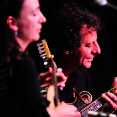 Caption: Caterina Lichtenberg & Mike Marshall at SMF 2010, Credit: Frank Stewart