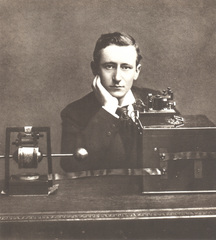 Caption: Guglielmo Marconi, inventor and early radio technology pioneer. , Credit: Dibner Library for the History of Science and Technology