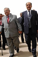 Caption: The two highest earning Iraqi politicians: Prime Minister Maliki and President Talibani, Credit: Photo Courtesy of the Wall Street Journal