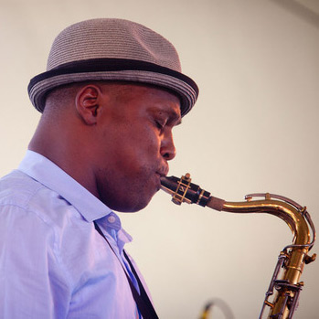Caption: JD Allen performs at the CareFusion Newport Jazz Festival 2010., Credit: Erik Jacobs for NPR