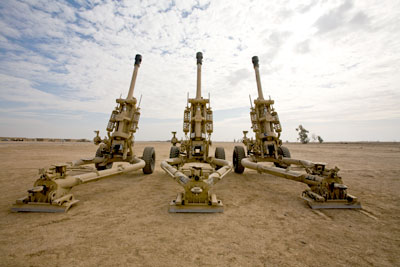 Caption: Howitzer Guns, Northern Iraq, Credit: Jake Warga