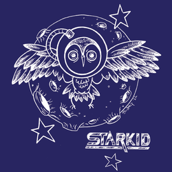 Intergalactic Owl Post White Print