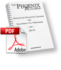 2010 California Tax Preparer 20 Hour CPE
