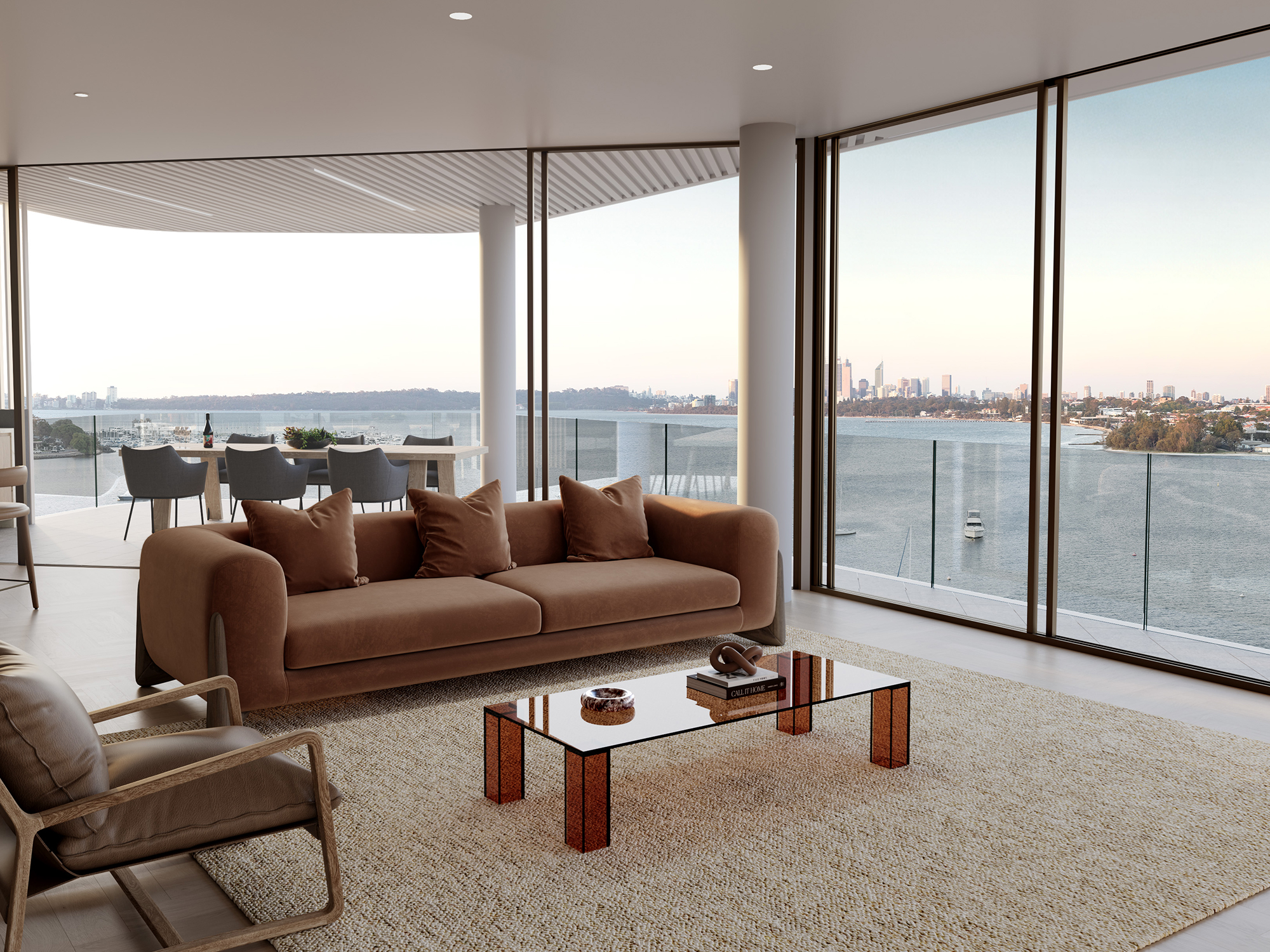 A Full-Floor Residence Above the Swan River