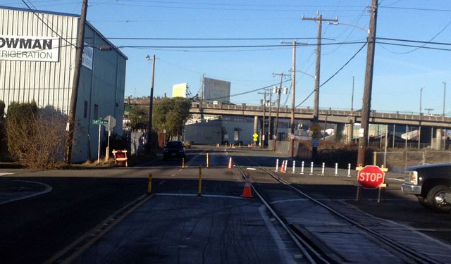 New stop sign on the Missing Link bikeway