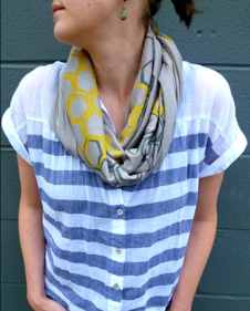 Honeycomb Scarf - Wool Jersey