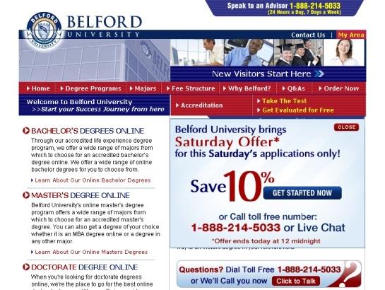 Belforduniversity screenshot