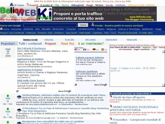 Beliceweb screenshot