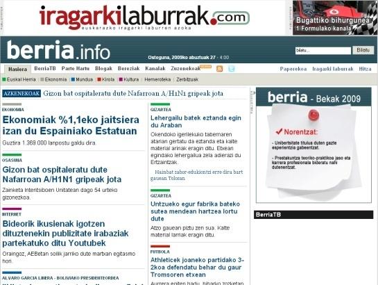 Berria screenshot