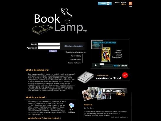 Booklamp screenshot