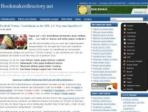 Bookmakerdirectory screenshot
