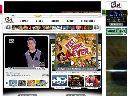 cartoonnetwork.com. Snapshot of Cartoonnetwork.com