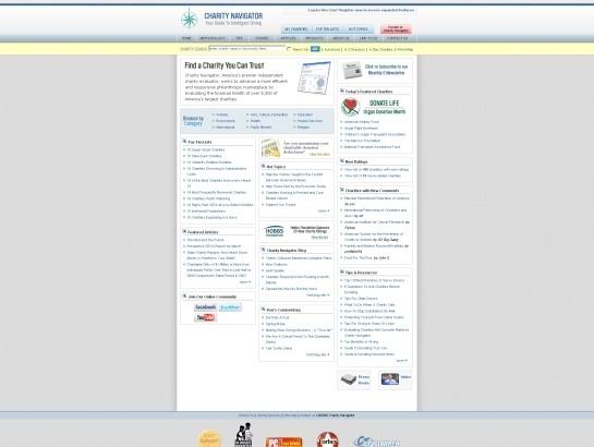 Charitynavigator screenshot