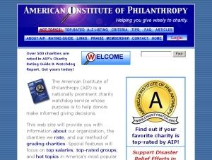 Charitywatch screenshot