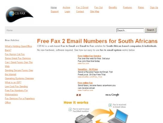Csfax screenshot