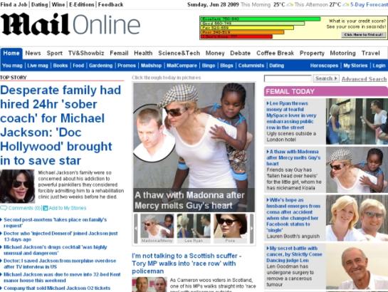 Dailymail screenshot