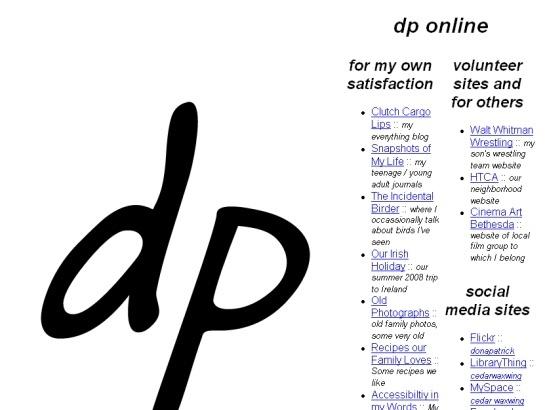 Dponline screenshot