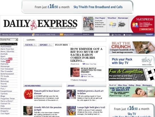 Express screenshot