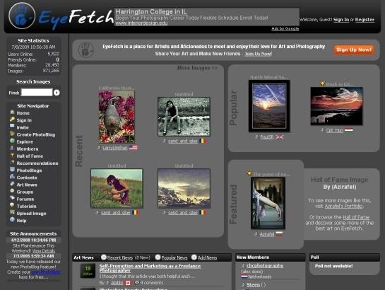 Snapshot of Eyefetchcom as on 08 Nov 2011 Sponsored Links