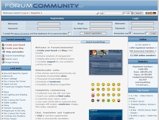 Forumcommunity screenshot