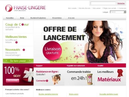 Fraise-lingerie screenshot