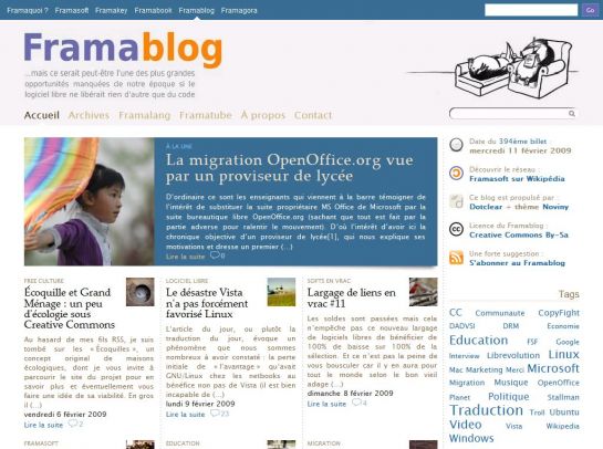 Framablog screenshot