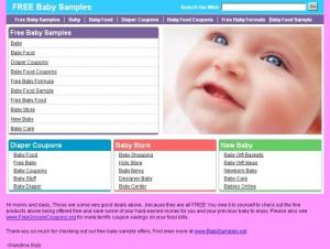 Freebabysamples screenshot