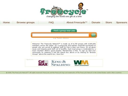Freecycle screenshot
