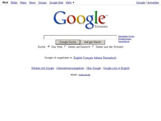 Google screenshot