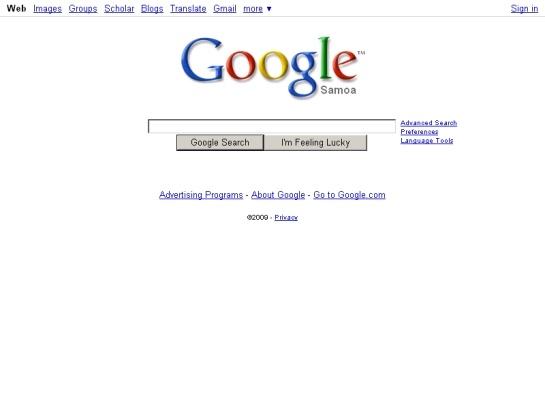 Google screenshot