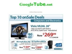 Googletube screenshot
