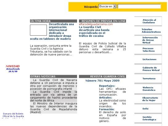 Guardiacivil screenshot
