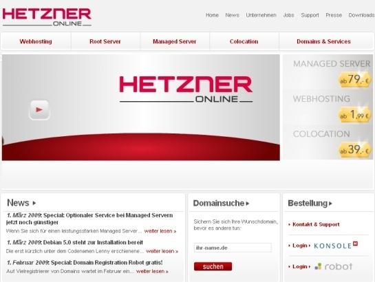 Hetzner screenshot