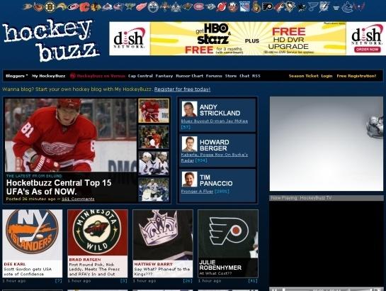 Hockeybuzz screenshot