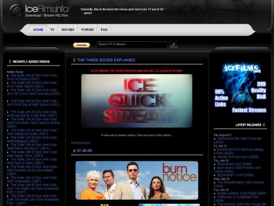 Icefilms screenshot