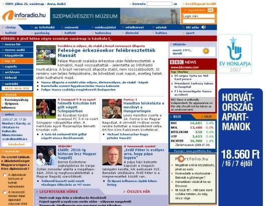 Inforadio screenshot