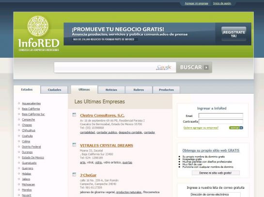 Infored screenshot