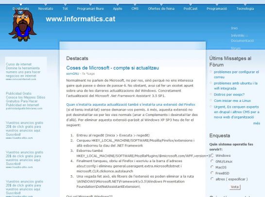 Informatics screenshot