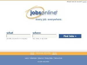 Jobsonline screenshot