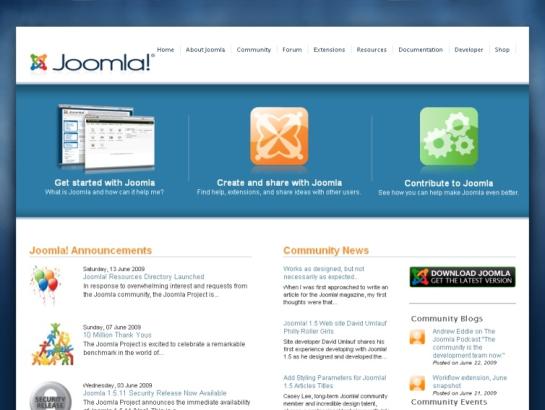 Joomla screenshot