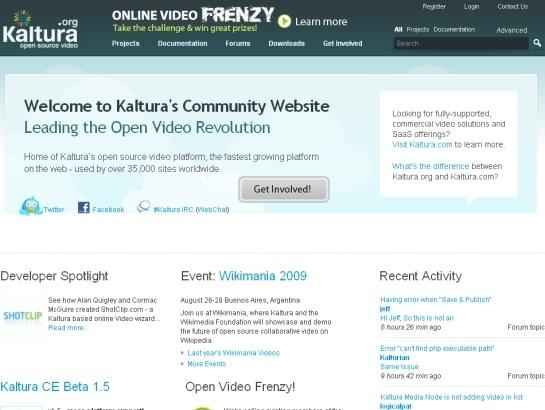 Kaltura screenshot