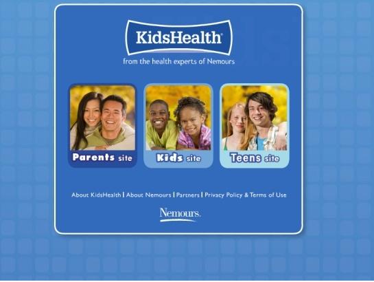 Kidshealth screenshot